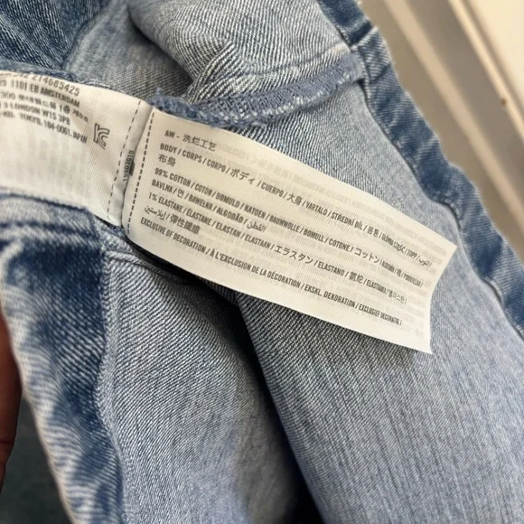 NWT Abercrombie & Fitch Denim Full Zip-Front Short Sleeve Dress Size XXL - Picture 5 of 6